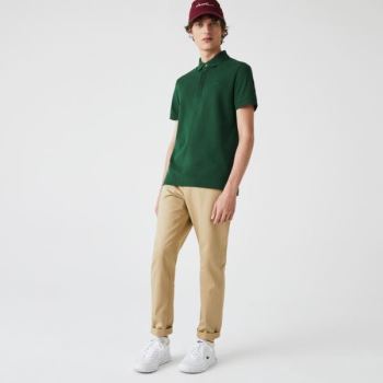 Lacoste Regular Fit Paris Polo - Polo Pánské Zelene | CZ-PFRqAA